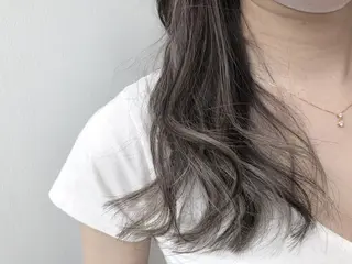 ミディアム カラー エクステ/レイヤー 落合/心斎橋のヘアスタイル