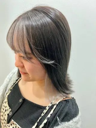 ミディアム カラー 山﨑 雅史のヘアスタイル