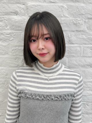 ショート 韓国ヘア🇰🇷／ 艶カラー鈴木萌愛🩶のヘアスタイル