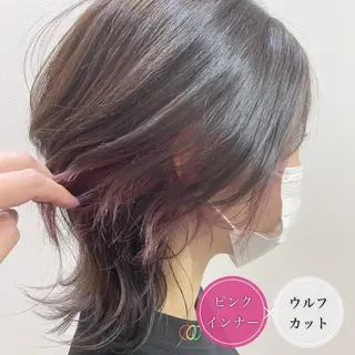 ショート カラー アンブレラカラー💫 フェイスフレーミングのヘアスタイル