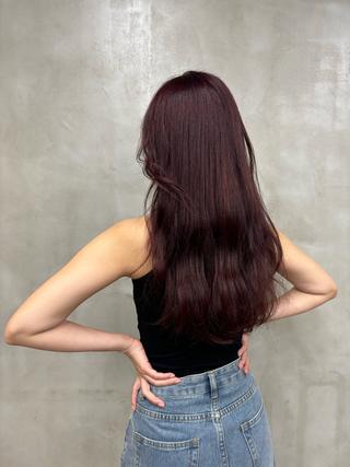 ロング カラー 田中 綾乃のヘアスタイル