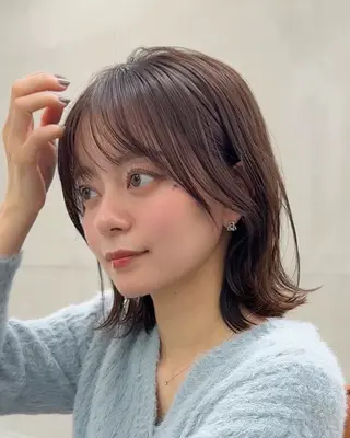 ショート カラー 顔周り✂️透明感 レイヤー/みっきーのヘアスタイル