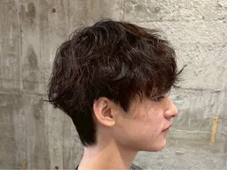 ショート パーマ メンズ 朝ラクパーマ 【SENA】のヘアスタイル