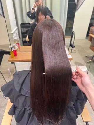 カラー 🩵ワンカラー/ 銀座/mayu🩵のヘアスタイル