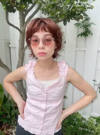 ショート 透明感カラー 🦋AYAのヘアスタイル
