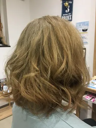 ミディアム カラー chichibu kasumiのヘアスタイル