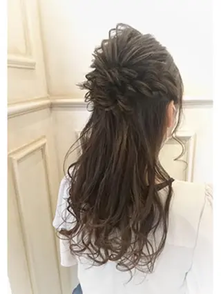 ヘアアレンジ カラー パーマ VALLET博多駅 髪質改善&縮毛矯正のヘアスタイル