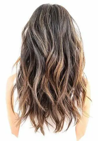 ロング カラー パーマ 大阪レミーエクステ チビ編み込みのヘアスタイル