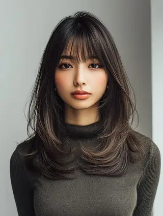 セミロング 艶髪診断で絶対綺麗✨ お悩み解決✨京谷宥✨のヘアスタイル