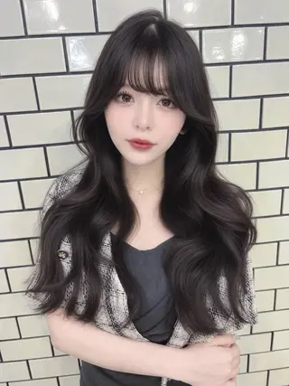 ロング maya🇰🇷韓国 レイヤー/顔まわりのヘアスタイル