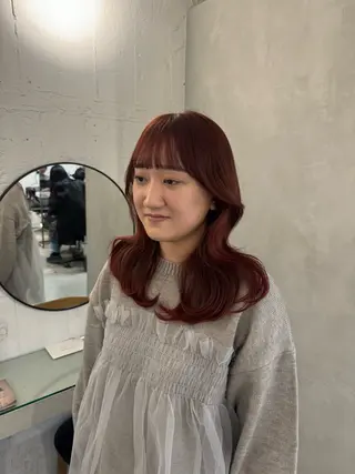 セミロング 100%可愛い顔周り 💓レイヤー/しずくのヘアスタイル