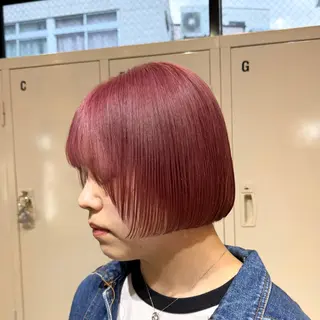 ミディアム 艶髪ハイトーン× ボブ🥣アイネのヘアスタイル