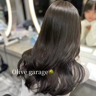ロング カラー ♡Aira♡Lond /韓国レイヤー/縮毛のヘアスタイル