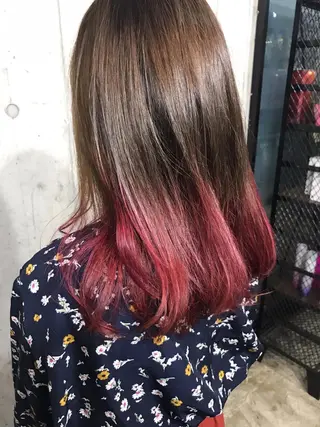 ミディアム カラー パーマ ヘアアレンジ メンズ キッズ ネイル マツエク・マツパ サロンドミルク 渋谷高比良のヘアスタイル