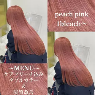 ロング カラー 色落ち綺麗🩰ハイ トーン🎀RINKAのヘアスタイル