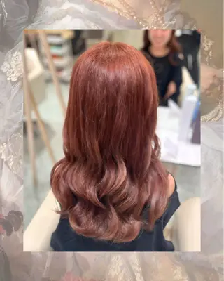セミロング カラー ꧁꒰ঌ奈菜美໒꒱꧂ 箕面美容室のヘアスタイル