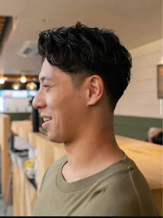 ミディアム メンズ メンズカット 宗像 快歩のヘアスタイル