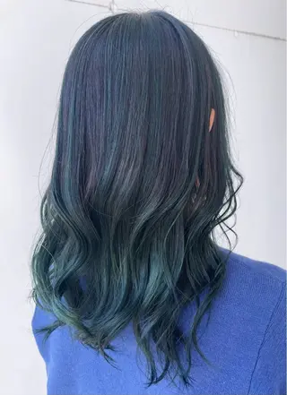 ロング カラー LiTA 浜線店 かなえみゆうのヘアスタイル