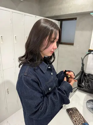カラー sena⌇ベージュ⌇ ブリーチなしWカラーのヘアスタイル
