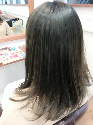 カラー ブリーチ毛縮毛矯正 👑山口のヘアスタイル