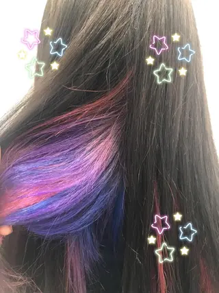 セミロング カラー 新宿駅近♡個室 ♡関口三都季🌜のヘアスタイル