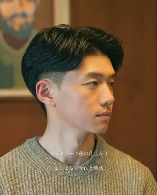 パーマ メンズ メンズショート タチカワユウキのヘアスタイル