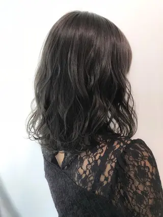 ミディアム カラー 透明感カラー/ レイヤー　YUKAのヘアスタイル