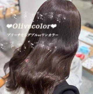 セミロング カラー non. ダブルカラー🎀🤍のヘアスタイル