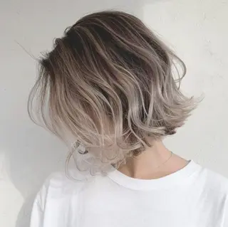 ショート カラー ヘアアレンジ パーマ ITbyALBUM 中野店のヘアスタイル