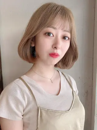 ショート カラー 透明感カラー✂︎ /縮毛矯正/YUKAのヘアスタイル