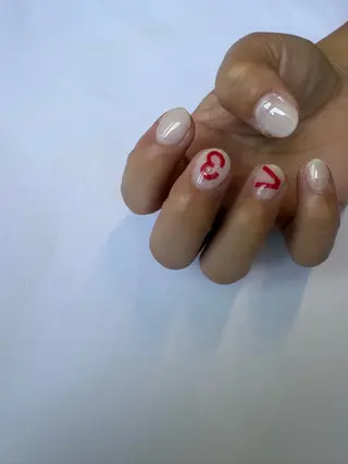 ネイル 手描き🌸ニュアンス monny nailのネイルデザイン