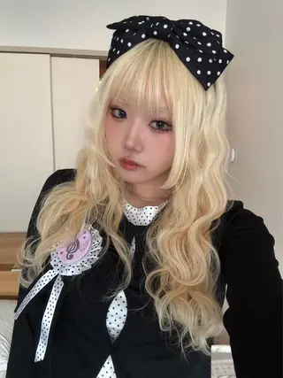 ロング 【ピンク/ラベンダー 】mao🐩💜のヘアスタイル