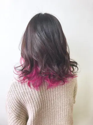 カラー 最高級エクステ /羽エクステ白石宇由のヘアスタイル