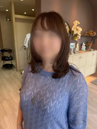 ミディアム Lien.テラダ 各務原スタイリストのヘアスタイル