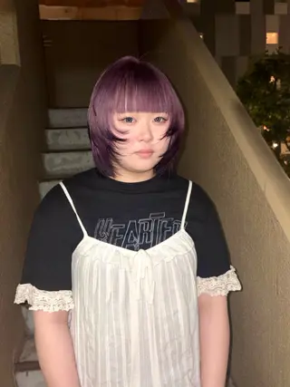 ショート カラー ヘアアレンジ 英 このみのヘアスタイル