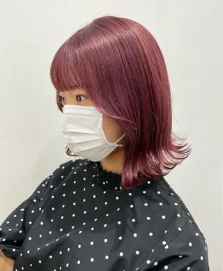セミロング カラー mir MIYUのヘアスタイル