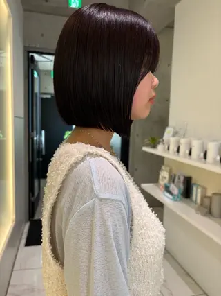 ショート カラー nanami /ボブ/艶カラーのヘアスタイル