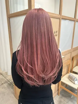 ロング カラー ヘアアレンジ yuka .のヘアスタイル