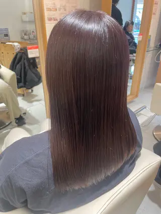 ロング 福田千尋/インナー カラー/縮毛矯正のヘアスタイル