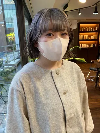 ミディアム カラー ヘアアレンジ レイヤーカット×髪質 改善🇰🇷シオリのヘアスタイル