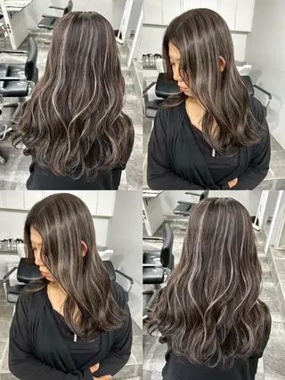 ロング ブリーチ🐰インナー ♡ハイライト♡綾🐰のヘアスタイル