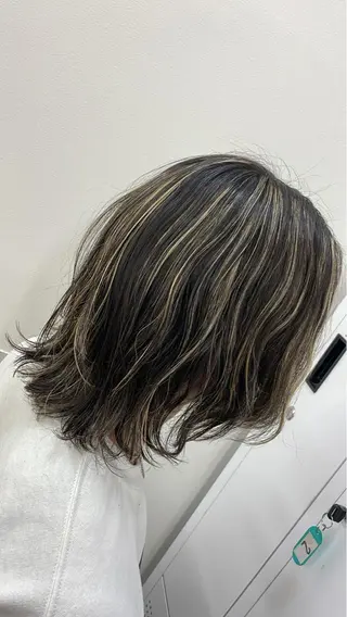 ミディアム カラー メンズ Sherry大国町 HIKARUのヘアスタイル