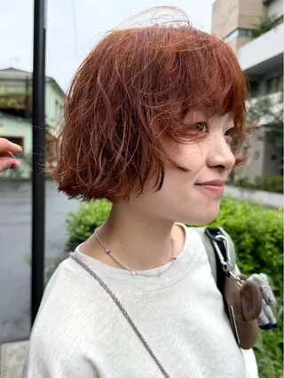 ショート レイヤーカット\ウル フ　chinatsuのヘアスタイル