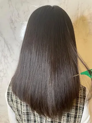セミロング カラー 髪質改善・縮毛矯正 濱　泰賀のヘアスタイル