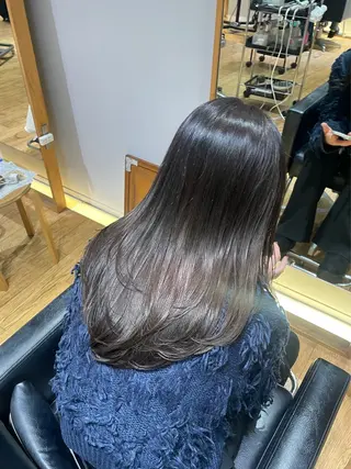 セミロング カラー 縮毛矯正/レイヤー 🌙児玉光瑠のヘアスタイル