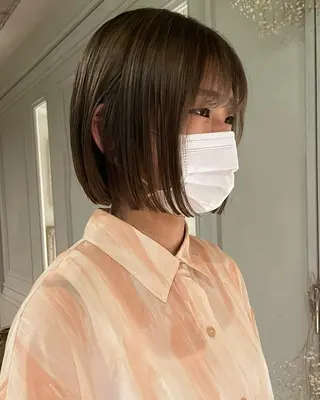 ミディアム カラー yajima Moemiのヘアスタイル
