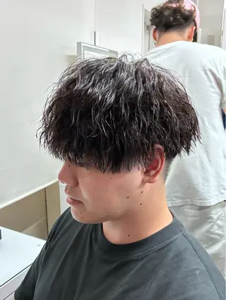 ショート パーマ メンズ 💈メンズパーマ特化 💈颯太のヘアスタイル