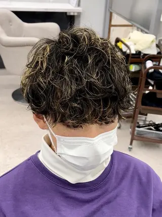 ショート 京都河原町 メンズパーマ助川龍哉のヘアスタイル