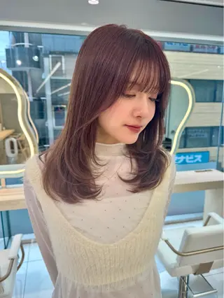 ミディアム 顔周り🇰🇷韓国 レイヤー/いづみ💞のヘアスタイル