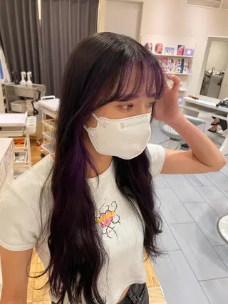 ロング 松田 アカリのヘアスタイル